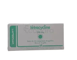 TETRACYCLINE 250MG BOITE DE 16 COMPRIMES