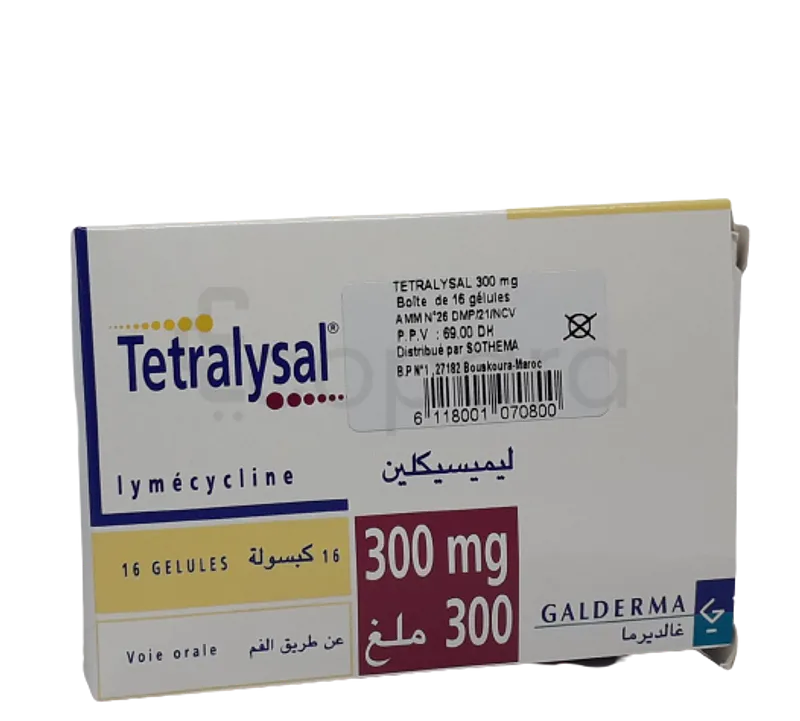 TETRALYSAL 300MG BOITE DE 16 GELULES