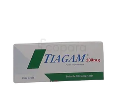 TIAGAM 200MG BOITE DE 20 COMPRIMES