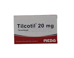 TILCOTIL 20MG BOITE DE 10 COMPRIMES