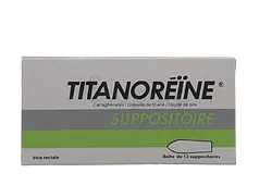 TITANOREINE BOITE DE 12 SUPPOSITOIRES
