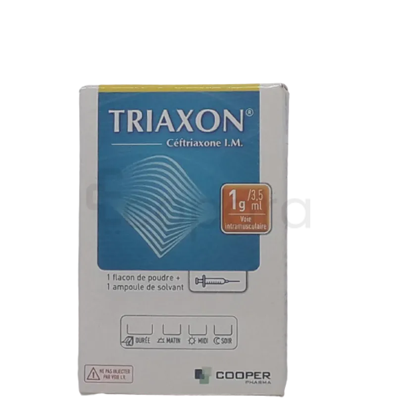 TRIAXON 1G/3.5ML IM BOITE DE 1 INJECTABLE