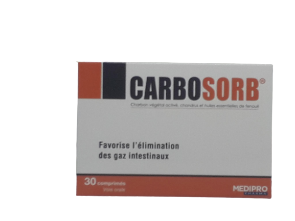 CARBOSORB BOITE DE 30 COMPRIMES