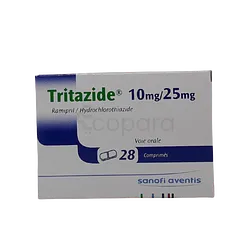 TRITAZIDE 10MG/25MG BOITE DE 28 COMPRIMES