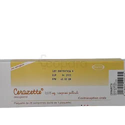 CERAZETTE 0.075MG BOITE DE 28 PILULES