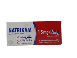 NATRIXAM 1.5MG/5MG BOITE DE 30 COMPRIMES