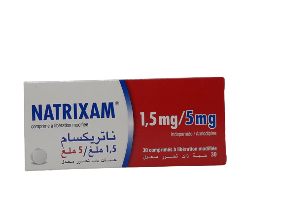 NATRIXAM 1.5MG/5MG BOITE DE 30 COMPRIMES