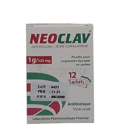 NEOCLAV ST 1G BOITE DE 12 SACHETS
