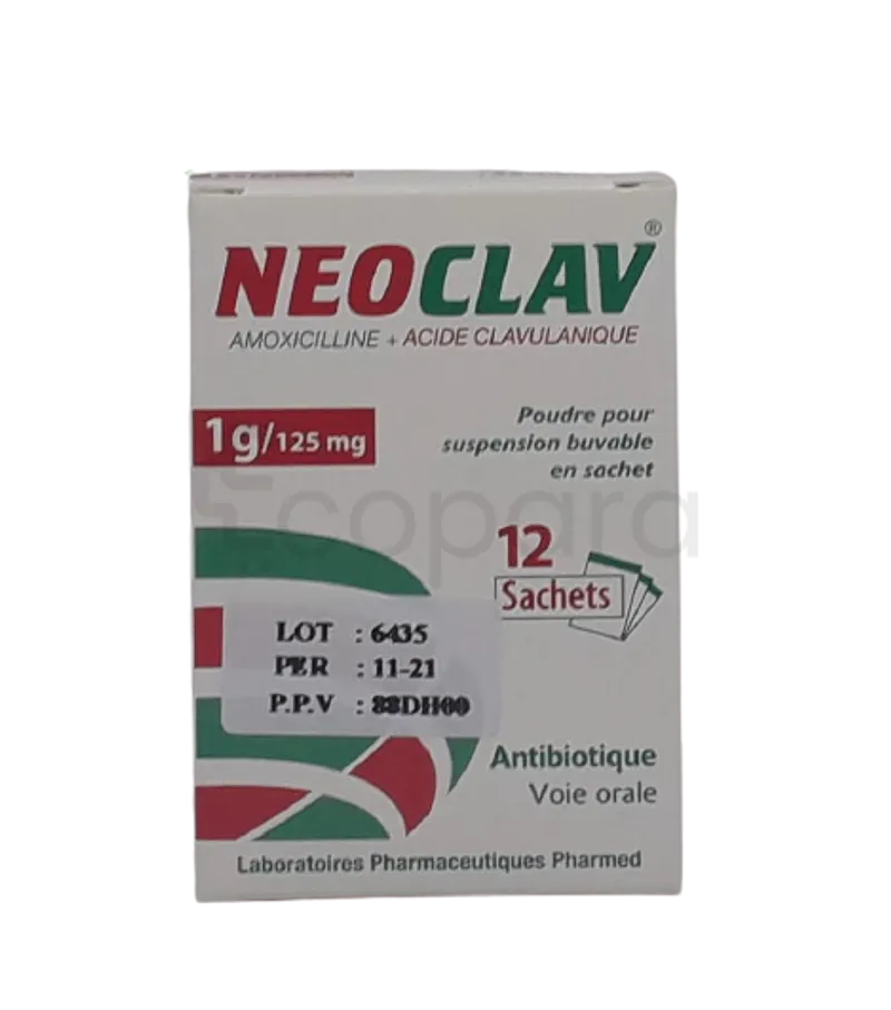 NEOCLAV ST 1G BOITE DE 12 SACHETS