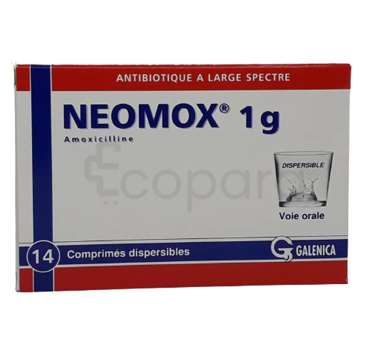 NEOMOX 1G BOITE DE 14 COMPRIMES DISPERSIBLES