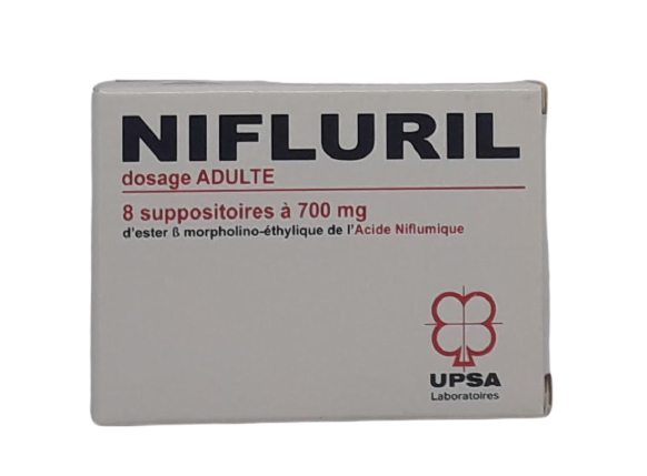 NIFLURIL 700MG ADULTES BOITE DE 8 SUPPOSITOIRES REFERENCE 900885