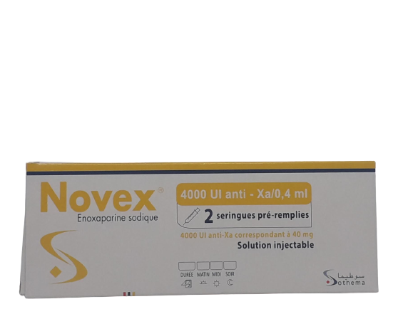 NOVEX 4000UI/0.4ML BOITE DE 2 INJECTABLES