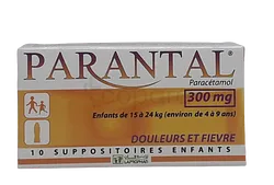 PARANTAL 250MG ENFANTS BOITE DE 10 SUPPOSITOIRES