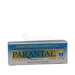 PARANTAL 500MG BOITE DE 10 COMPRIMES EFFERVESCENTS PM