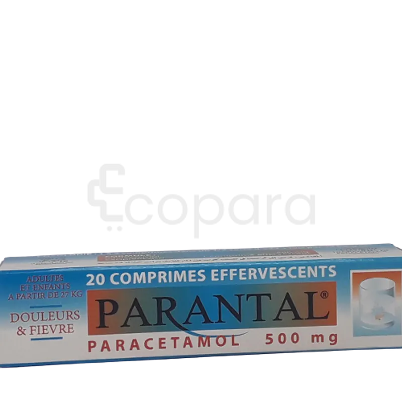 PARANTAL 500MG BOITE DE 20 COMPRIMES EFFERVESCENTS REFERENCE 900163