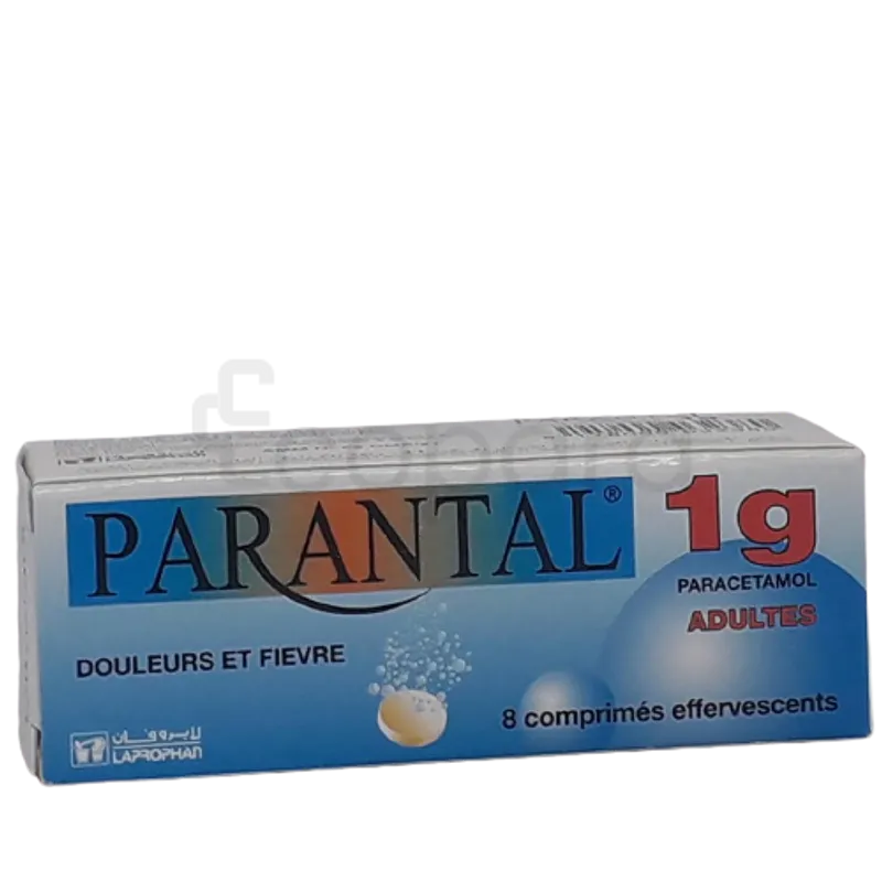 PARANTAL 1G BOITE DE 8 COMPRIMES EFFERVESCENTS