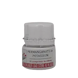 PERMANGANATE DE POTASSIUM 250MG BOITE DE 25 COMPRIMES