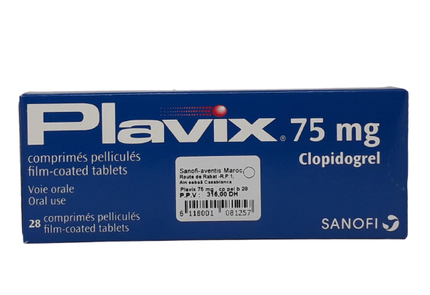 PLAVIX 75MG BOITE DE 28 COMPRIMES MV
