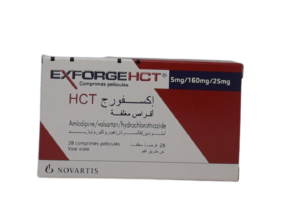EXFORGE HCT 10MG/12.5MG/160MG BOITE DE 28 COMPRIMES
