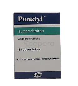 PONSTYL 500MG BOITE DE 8 SUPPOSITOIRES
