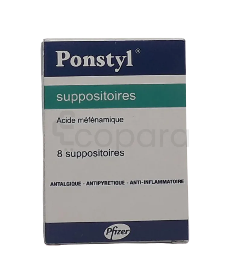 PONSTYL 500MG BOITE DE 8 SUPPOSITOIRES