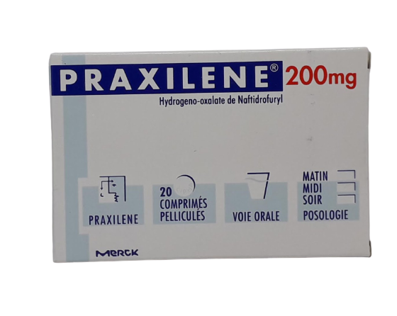 PRAXILENE 200MG BOITE DE 20 COMPRIMES