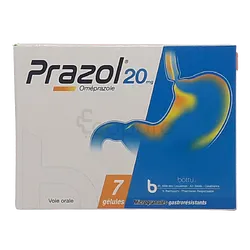 PRAZOL 20MG BOITE DE 7 GELULES