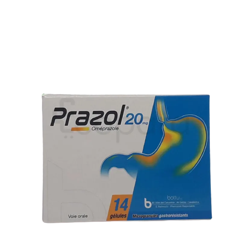 PRAZOL 20MG BOITE DE 14 GELULES