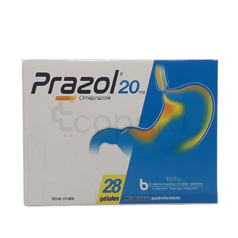PRAZOL 20MG BOITE DE 28 GELULES