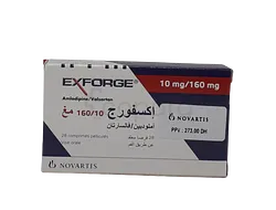 EXFORGE 10MG/160MG BOITE DE 28 COMPRIMES