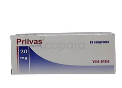 PRILVAS 20MG BOITE DE 28 COMPRIMES