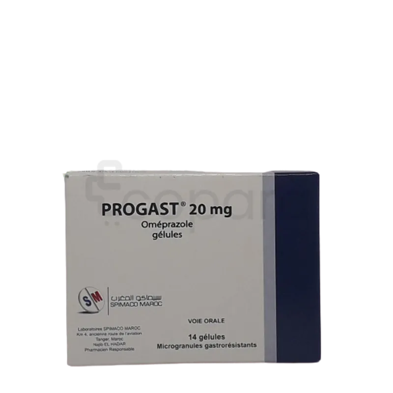 PROGAST 20MG BOITE DE 14 GELULES