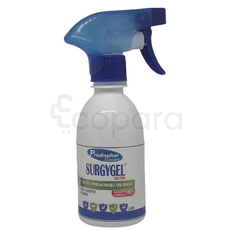 SURGYGEL SOLUTION HYDROALCOOLIQUE 250ML