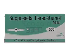 SUPPOSEDAL PARACETAMOL 500MG ADULTE BOITE DE 12 SUPPOSITOIRES