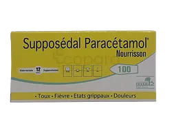 SUPPOSEDAL PARACETAMOL 100MG NOURRISSON BOITE DE 12 SUPPOSITOIRES