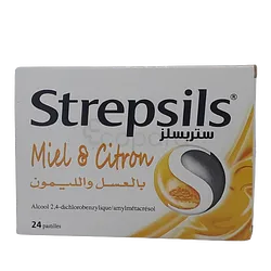 STREPSILS MIEL CITRON BOITE DE 24 COMPRIMES