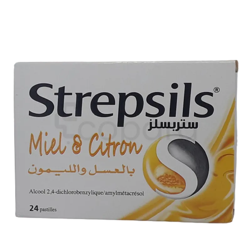 STREPSILS MIEL CITRON BOITE DE 24 COMPRIMES
