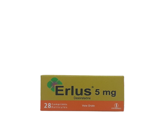ERLUS 5MG BOITE DE 28 COMPRIMES