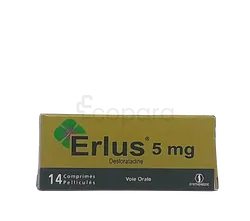 ERLUS 5MG BOITE DE 14 COMPRIMES