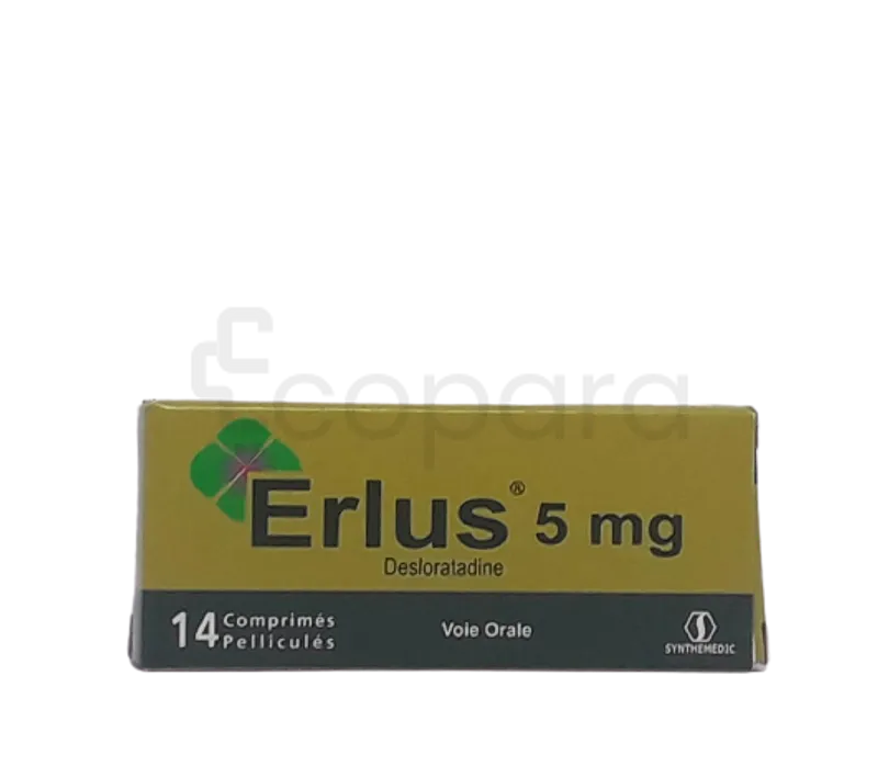 ERLUS 5MG BOITE DE 14 COMPRIMES