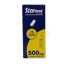 STARMOX 500MG BOITE DE 16 COMPRIMES DISPERSIBLES GRAND MODELE
