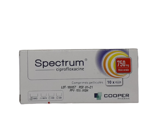 SPECTRUM750MG BOITE DE 10 COMPRIMES