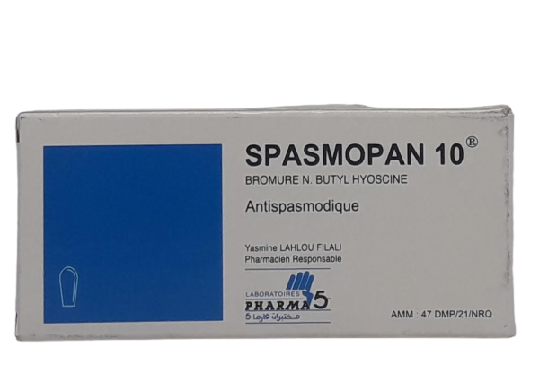 SPASMOPAN 10MG BOITE DE 6 SUPPOSITOIRES