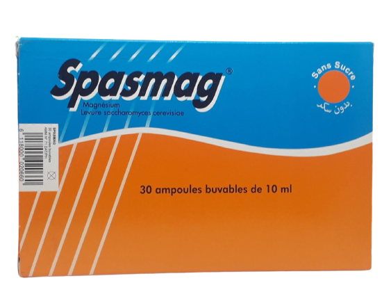 SPASMAG 1.2G/5ML BOITE DE 30 AMPOULES BUVABLES