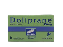 DOLIPRANE 300MG BOITE DE 10 SUPPOSITOIRES