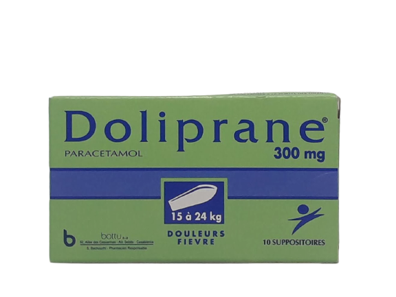 DOLIPRANE 300MG BOITE DE 10 SUPPOSITOIRES