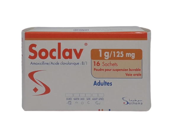 SOCLAV 1G ADULTES BOITE DE 16 SACHETS