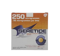 SERETIDE 250µG/50µG DISKUS 60 DOSES AEROSOL MR