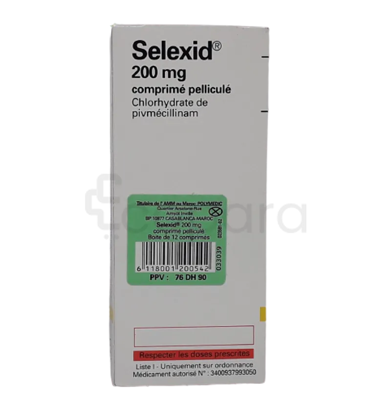 SELEXID 200MG BOITE DE 12 COMPRIMES