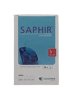 SAPHIR 1G/125MG BOITE DE 16 SACHETS